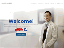 Tablet Screenshot of chaodentistry.com